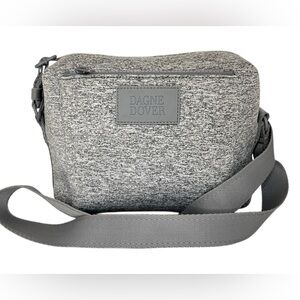 Dagne Dover Micah Neoprene Crossbody Bag Heather Grey Phone Pocket